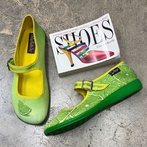 Lime Green Mary Jane Flats by Sbicca